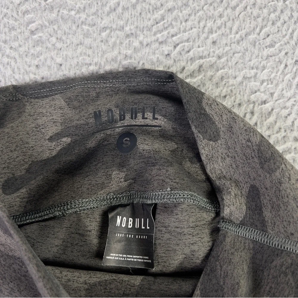 NOBULL Cropped Leggings Womens Small Gray Camo Athletic Running Yoga Gym - Picture 6 of 8